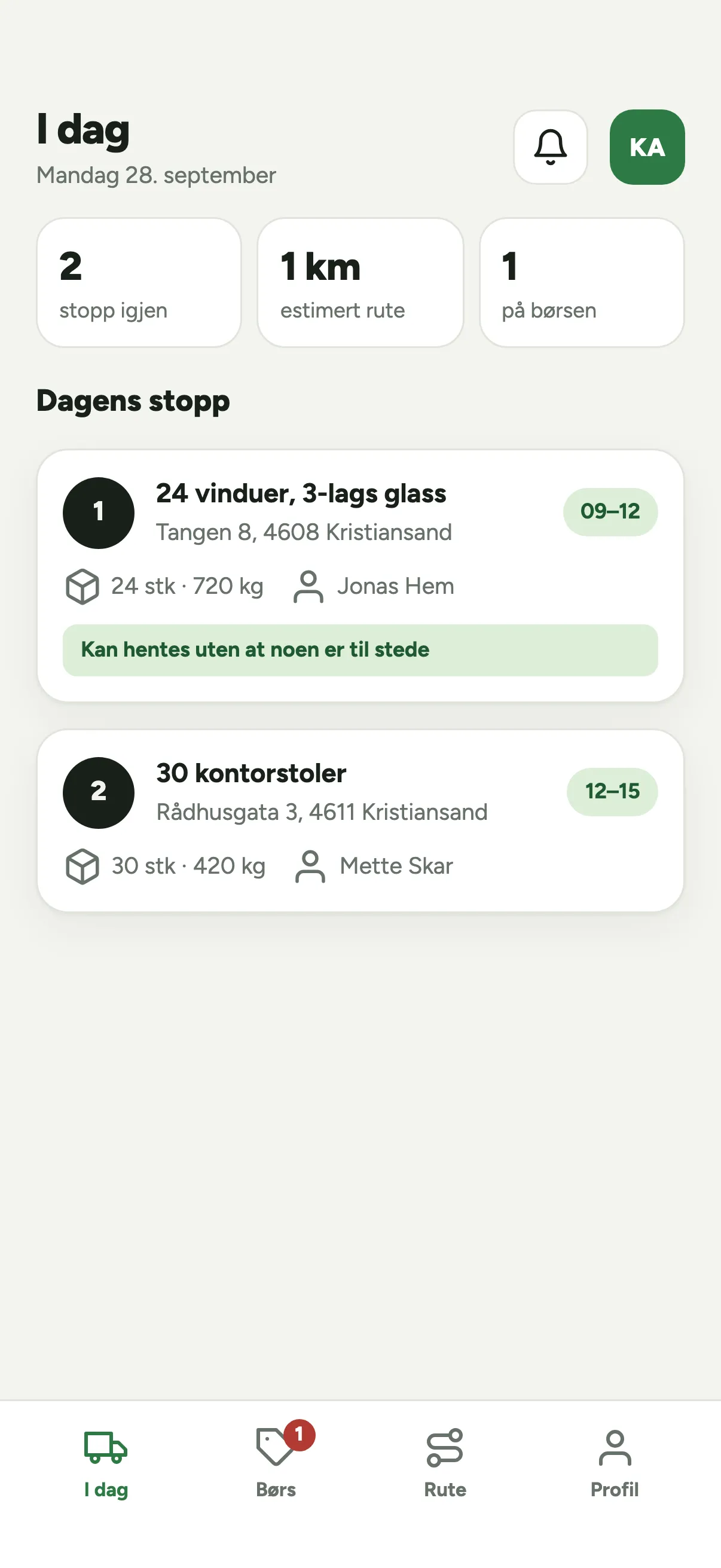 Sjåførens dag: stopp igjen, kilometer og børsen